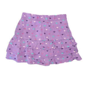 Garanimals Purple Skort with Heart Polka-Dots and Ruffles